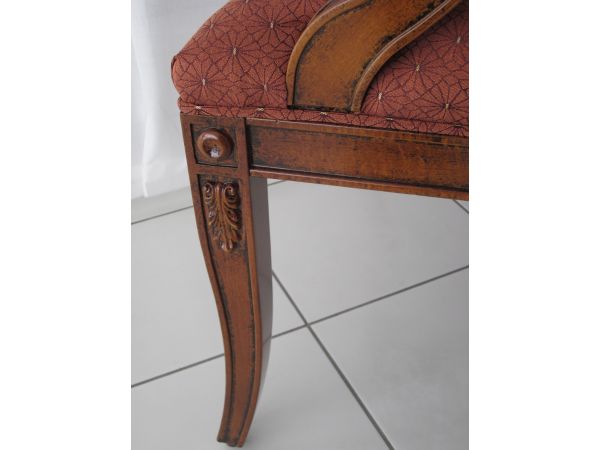 distressed wood dining restaurant chair
